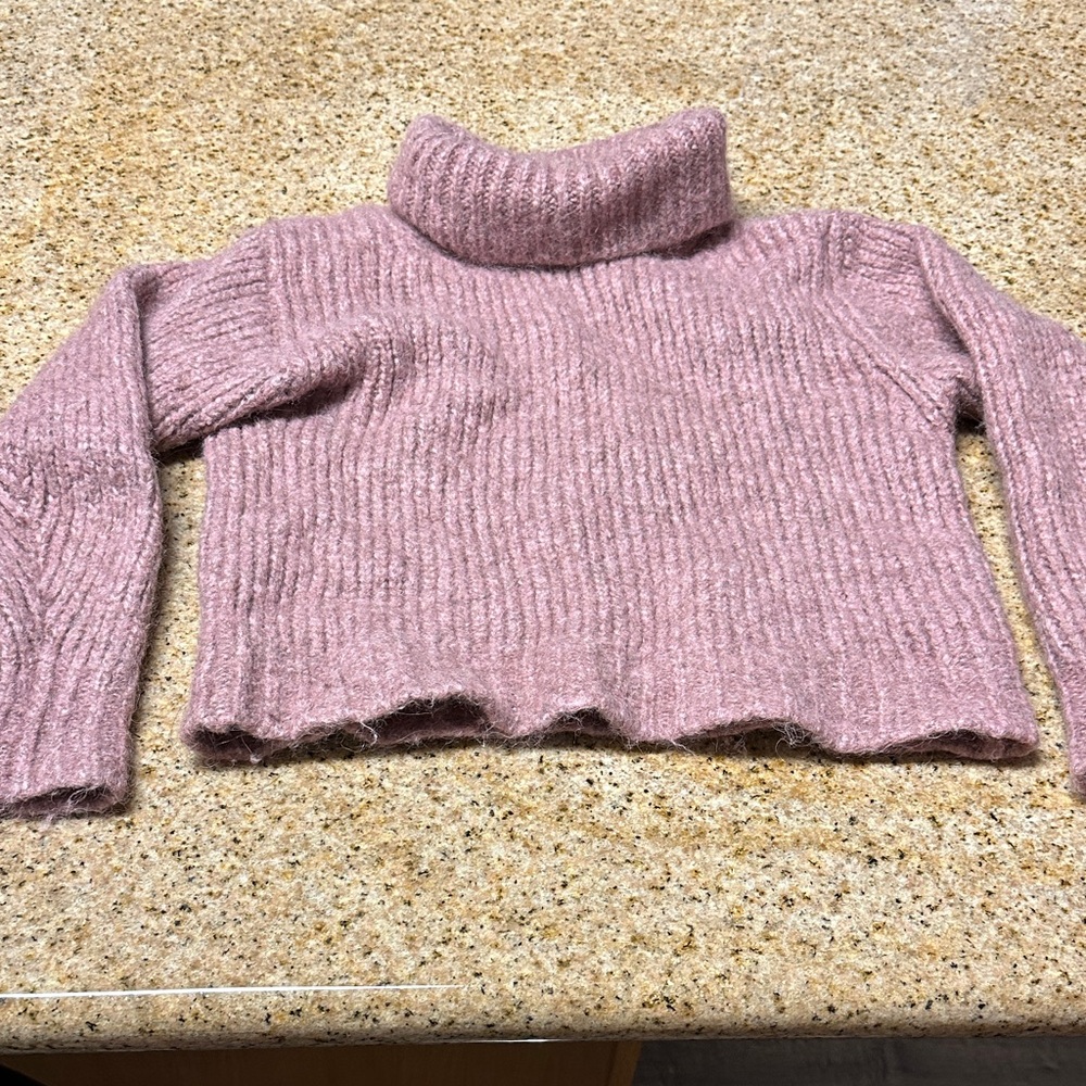Wilfred Dusty Pink Turtleneck Sweater